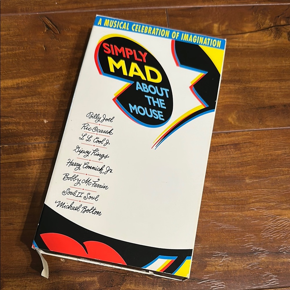 Disney VHS Simply Mad About the Mouse Music Videos Ric Ocasek Billy Joel